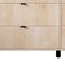 Homeroots 59" Light Natural Manufactured Wood with Black Six Drawer Double Dresser 490828 - alternate 6