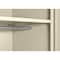 Sandusky Lee Combo Wardrobe Storage Cabinet, 72 in H, 46 in W, 24 in D, Recessed Pull, Keyed, Putty, 4 Shelves EACR462472-07 - alternate 3