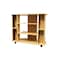 Homeroots 35in Wood Brown Open Shelving TV Stand 468919 - alternate 1