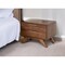 Homeroots 18" Wood and Solid Wood Two Drawer Nightstand 473009 - alternate 4