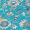 Homeroots 9' X 12' Teal Blue Ivory And Pink Floral Washable Indoor Outdoor Area Rug 597852 - alternate 6