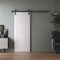 Sartodoors Barn Door 42 x 84 inches, BASIC 9111 White, 8FT Silver Rail Track Heavy Hardware Set, Solid Panel BASIC9111BD-S-SKIN-4284 - alternate 1