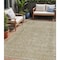 Homeroots 5' X 8' Tan And Beige Abstract Washable Indoor Outdoor Area Rug 616035 - alternate 1
