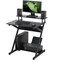 Homeroots Black Modern Wooden Writing Desk 473243 - alternate 4