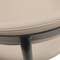 Leisuremod Lume Modern Dining Side Chair in Polyester with Black Steel Frame in Dark Taupe LC20DTP - alternate 7