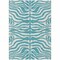 Homeroots 10' X 14' Teal Blue And Ivory Animal Print Washable Indoor Outdoor Area Rug 600665 - alternate 7