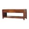 Homeroots 43in Brown Solid Wood Enclosed and Open Storage TV Stand 719194 - alternate 7