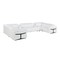 Homeroots White Italian Leather Power Reclining U Shaped Eight Piece Corner Sectional With Console 634672 - alternate 1