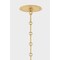 Hudson Valley Lighting Clivedon Chandelier in Aged Brass/Soft Crimson by Mark D. Sikes MDS1403-AGB/CRN - alternate 5