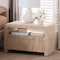 Bali & Pari Hannah Bohemian Woven Grasscloth 1-Drawer Nightstand 255-14047-ZORO - alternate 4