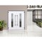 Vdomdoors Steel Double Doors Deux 5755 Gray Graphite Stainless Inserts Single Modern Painted DEUX5755DEXD-GRE-RH-W72 x H80 - alternate 6