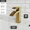 Vigo Satro Single Handle Single-Hole Bathroom Faucet in Matte Brushed Gold VG01015MG - alternate 7