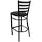 Flash Furniture 30" Ladder Back Restaurant Stool XU-DG697BLAD-BAR-BLKV-GG - alternate 7