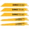 Dewalt 5 Piece Bi-Metal Reciprocating Saw Blade Set DW4857 - alternate 1