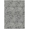 Homeroots 5' X 8' Black And Ivory Abstract Washable Indoor Outdoor Area Rug 599689 - alternate 1