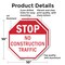 Signmission Stop No Construction Traffic, 10 inch X 10 inch, Aluminum Metal Signs, 2PK OC-A-2PACK-10-110 - alternate 4