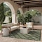 Homeroots 9' X 12' Dark Green And Light Green Trellis Indoor Outdoor Area Rug 551450 - alternate 6