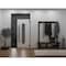 Vdomdoors Front Exterior Aluminum Door Ronex0521 Black Prehung Entry Steel Metal Modern Painted W36+14xH80+14 RONEX0521EXD-BLK-W36+14xH80+14-LH-I - alternate 2