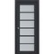 Sartodoors Sliding French Pocket Door with Frosted Glass 36x84 Solid Core Modern Interior VEREGIO7602PD-ANT-36 x 84 - alternate 1