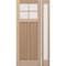 Doornmore CRF-P2G4, 51.5" x 98" ( 36" Door + 12" Side) Left Hand, Mahogany SDL 4 Lite Exterior Door CRF-P2G4-SW-3696-G101-SL_1-1_LI - alternate 1