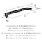 Amerock Evolve 6-5/16 inch (160mm) Center-to-Center Oil-Rubbed Bronze Cabinet Pull, 10PK 10VMP37073ORB - alternate 3
