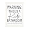 Homeroots Kids Bathroom White Framed Print Bathroom Wall Art 530099 - alternate 1