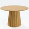 Homeroots 46" Brown Solid Wood Pedestal Base Round Top Dining Table 721019 - alternate 1