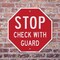 Signmission Stop Check with Guard, 10 inch X 10 inch, Aluminum Metal Signs, 2PK OC-A-2PACK-10-248 - alternate 4