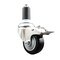 Service Caster 3.5 Inch 316SS Black Poly Swivel 1-3/8 Inch Expanding Stem Caster Lock Brake SCC SCC-SS316TTLEX20S3514-PPUB-BLK-138 - alternate 1