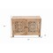 Homeroots 30in Natural Solid Wood Textured Door Accent Cabinet With Two Doors 557028 - alternate 8