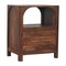 Homeroots 22" Brown Solid Wood Two Drawer Nightstand 701739 - alternate 4