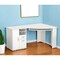 Homeroots 59" White Corner Computer Desk With Two Drawers 249807 - alternate 4
