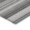 Homeroots 9' X 12' Black Striped Washable Indoor Outdoor Area Rug 576957 - alternate 6