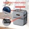 Simple Deluxe YSSOA Car Trash Can with Lid, Leak-Proof Organizer and Storage Bag, Adjustable and Portable Car Acc AACANXTRASHPO2LIDGRY - alternate 6
