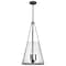 Nuvo Valentine, Large Pendant, Black Finish, Hammered Glass 60/8257 - alternate 7