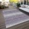 Homeroots 10' X 14' Lavender And Ivory Abstract Washable Indoor Outdoor Area Rug 599987 - alternate 5