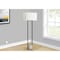 Monarch Specialties Lighting, 62''h, Floor Lamp, Black Metal, Ivory / Cream Shade, Contemporary I 9752 - alternate 3