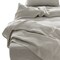 Homeroots Four Piece Light Gray Linen Sheet Set 520711 - alternate 3