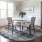 Homeroots 8' Gray Black And Green Round Geometric Washable Indoor Outdoor Area Rug 597904 - alternate 5