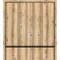 Sartodoors Sliding Closet Double Bi-fold Doors, Planum 0012 Oak and Aluminum Strips, Sturdy Tracks Moldings Tr PLANUM0012DBF-DUB-96 x 96 (4* 24x96) - alternate 1