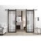 Sartodoors Sturdy Double Barn Door with Frosted Glass Planum 2112 64x96 (2* 32x96) Solid Core Modern Interior PLANUM2112DB-CA-64 x 96 (2* 32x96) - alternate 5
