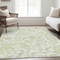 Homeroots 10' X 14' Sage Green And Ivory Paisley Washable Indoor Outdoor Area Rug 588659 - alternate 5