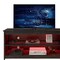 Homeroots 55in Black Manufactured Wood Open Shelving TV Stand With Bookcase 480467 - alternate 2