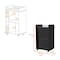 Homeroots Black Rolling Bar Cart With Wine Storage 535099 - alternate 8
