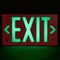 Brady Glo Exit Sign 8.75X15.5 1Side Wt/Rd 1149964 - alternate 3