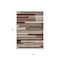 Homeroots 10' X 14' Merlot Burgundy And Beige Striped Washable Indoor Outdoor Area Rug 613301 - alternate 7
