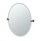 Gatco Latitude II 32" Frameless Oval Mirror Matte Black 4249MXLG - alternate 1