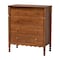 Baxton Studio Hoffman Chest with Scalloped Apron and Turned Legs, Walnut Brown 272-14822-ZORO - alternate 1