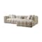 Homeroots Ivory Boucle L Shaped Two Piece Sofa and Chaise Sectional With Toss Pillows 644522 - alternate 7