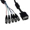 Sanoxy 6ft VGA HD15 Male to 5-BNC RGBHV Male Monitor Cable with Ferrites, Black SNX-CBL-LDR-MO107-1106 - alternate 1